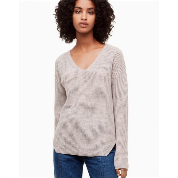 Aritzia Wilfred Free Wolter Waffle-Knit Sweater - Picture 1 of 3